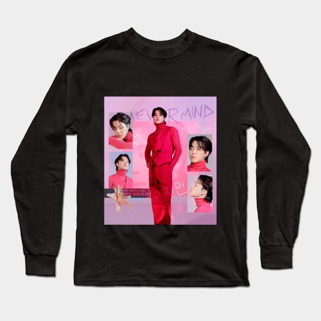 JIMIN BTS Long Sleeve T-Shirt by art.deiji